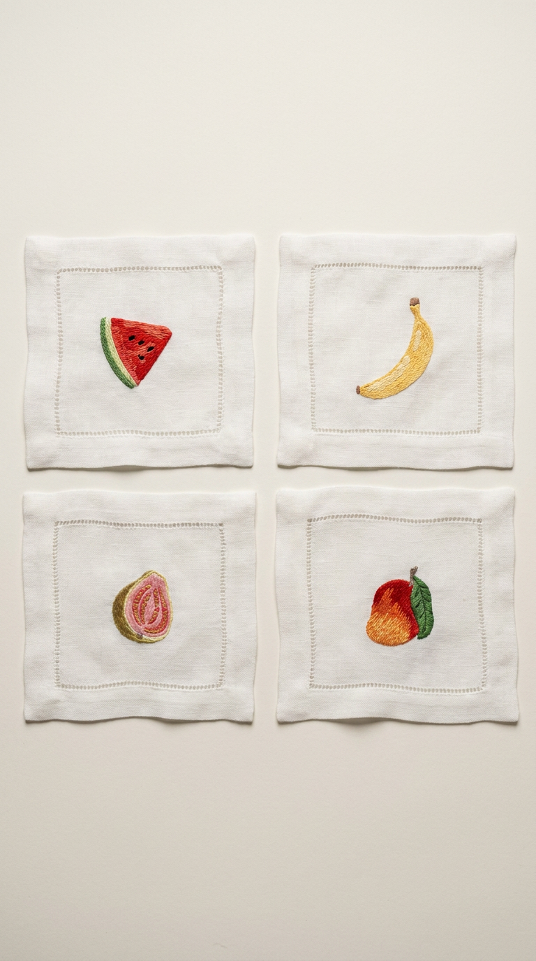 Fruit Salad Cocktail Napkin Set