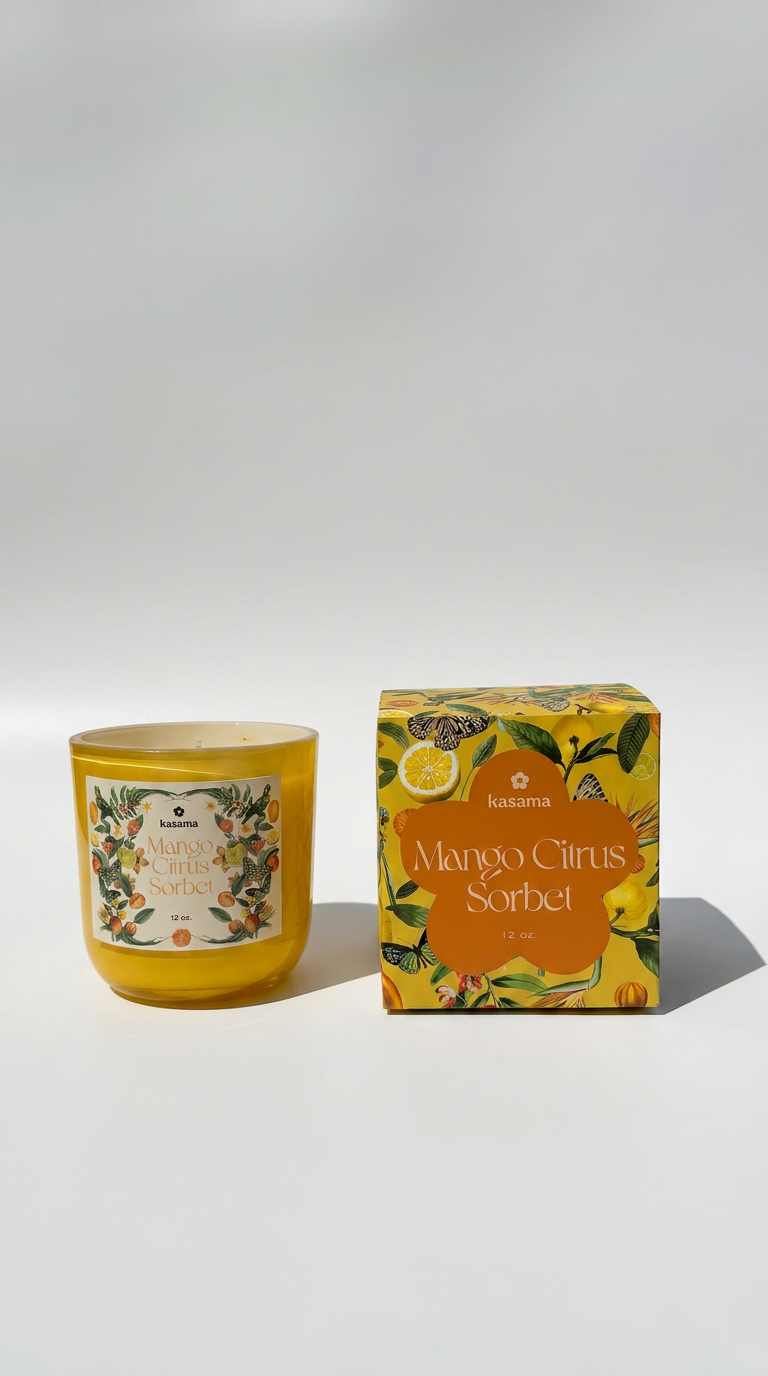 Mango Citrus Sorbet Soy Wax Candle