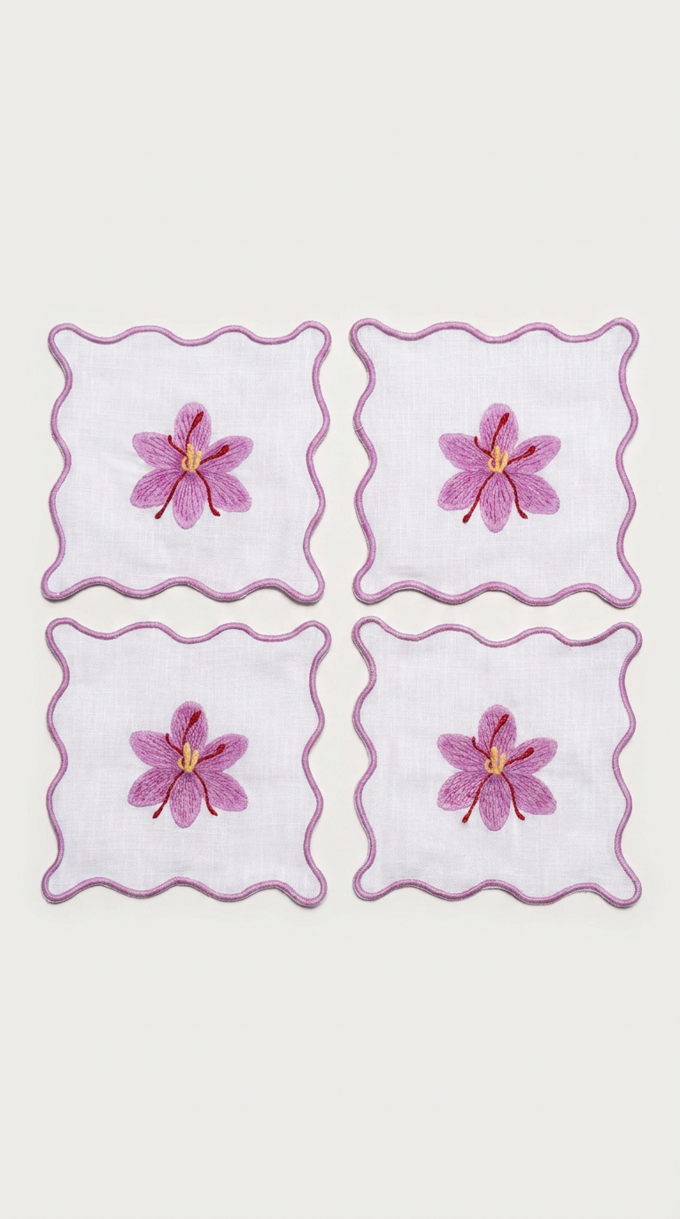 Purple Orchid Cocktail Napkin