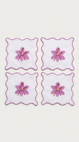 Purple Orchid Cocktail Napkin