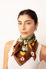 Espresso Silk Scarf